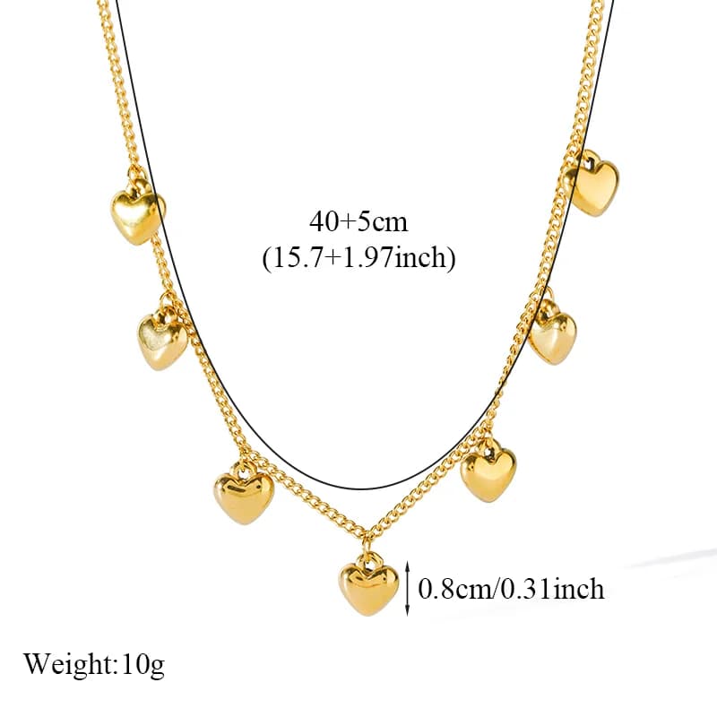 Collana con Pendente a Cuore Dorato