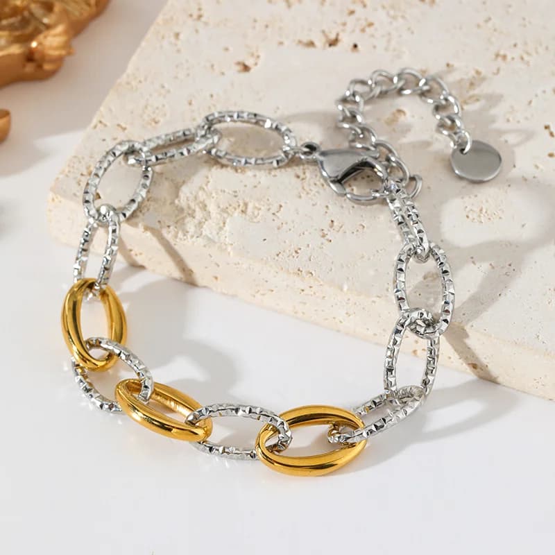 Bracciale a catena con perline