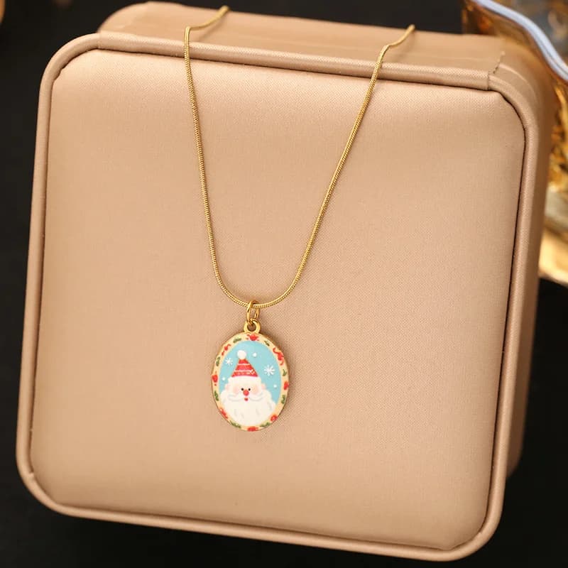 Collana con Pendente a Smalto Renne