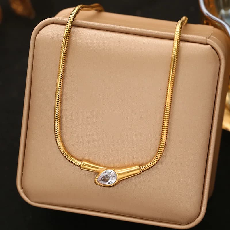 Choker cuore dorato