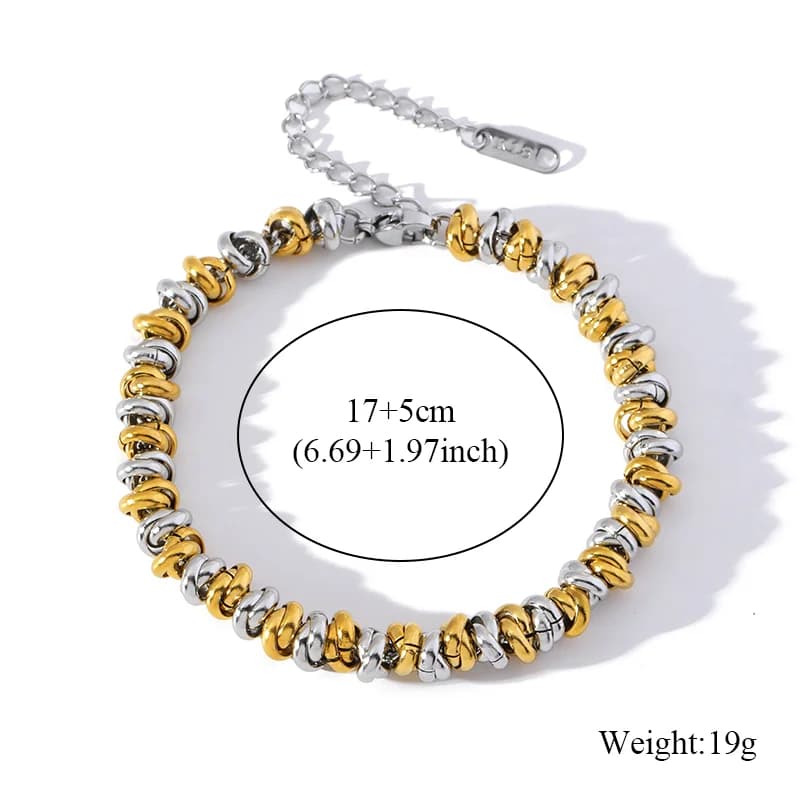 Braccialetti a Catena Link Color Oro e Argento
