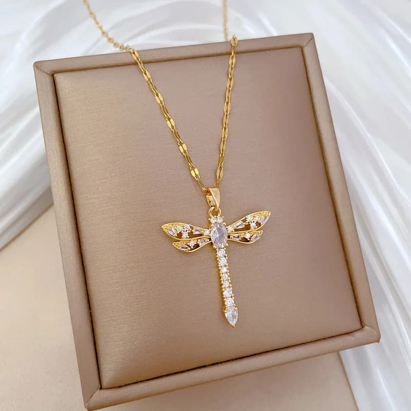 Collana con Ciondolo Tartaruga Colorato in Zirconia Cubica