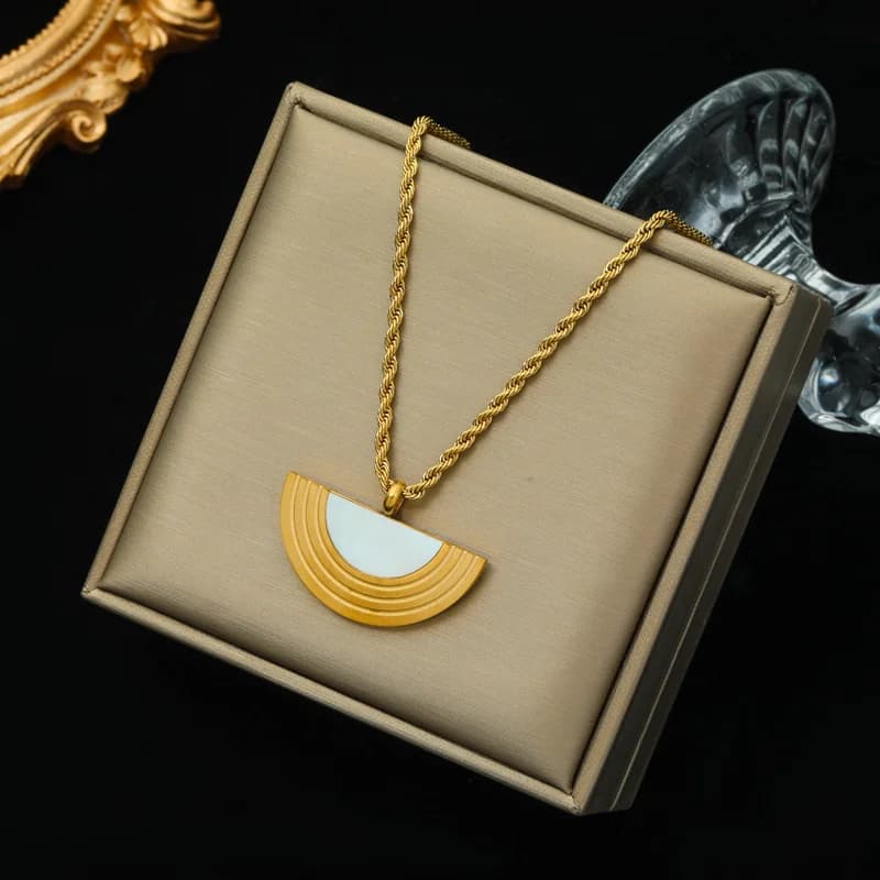 Collana Choker con Sfere Piene in Acciaio Inox