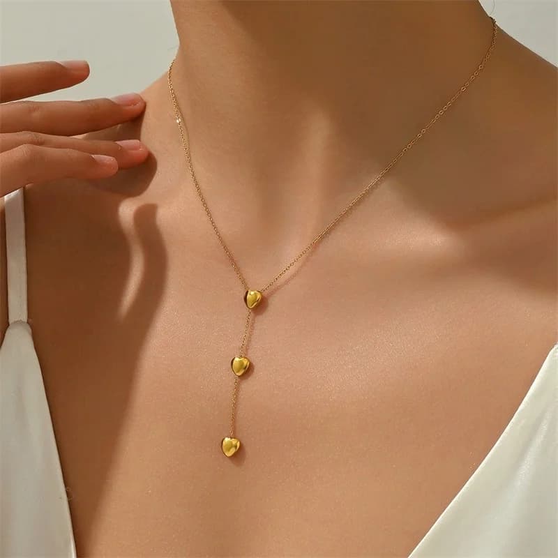 Collana con Ciondolo Cuore Dorato