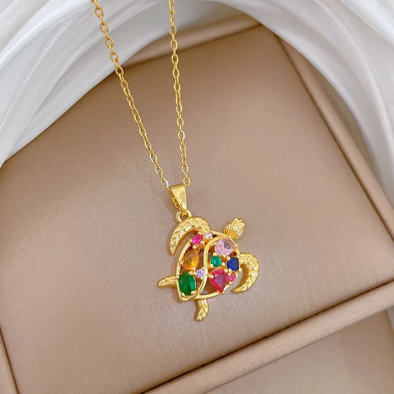 Collana con Pendente Gufo Scintillante in Zirconia