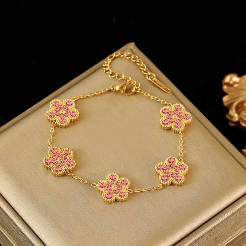 Bracciale a Catena con Farfalla in Zirconia Cubica