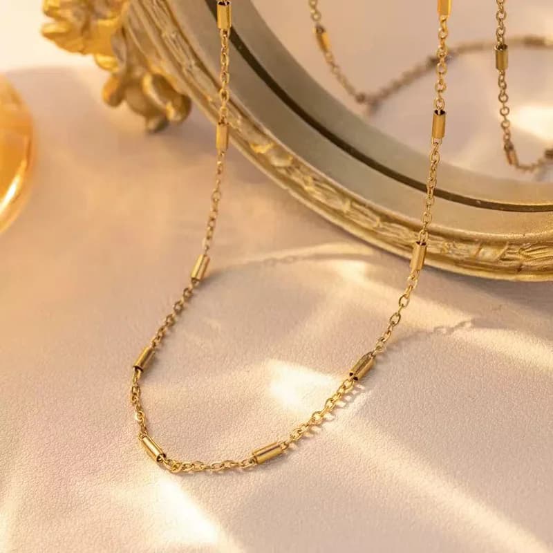 Collana a catena grossa color oro