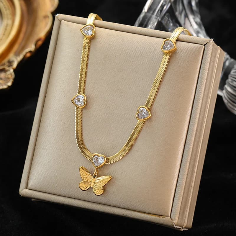 Choker cuore dorato
