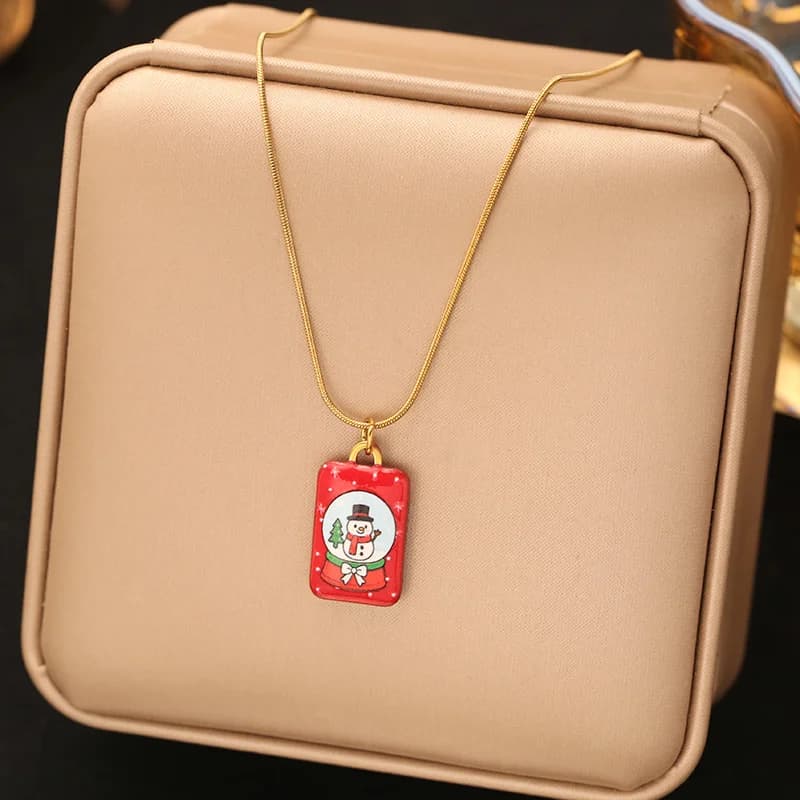 Collana con Pendente a Smalto Renne