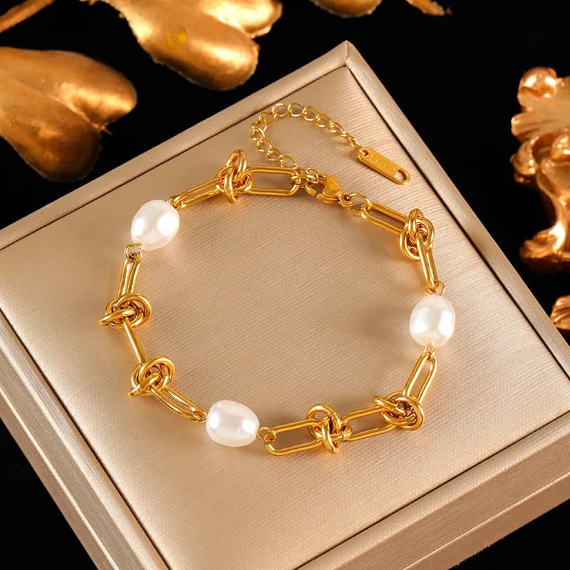 Set Collana e Bracciale con Catena Zirconi