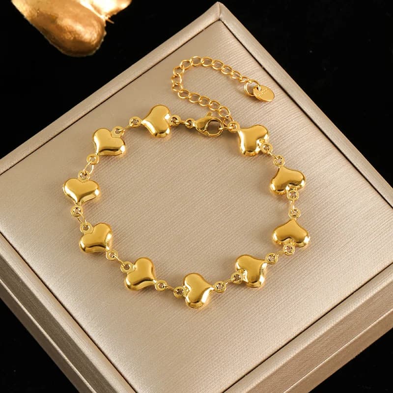 Bracciale Charm Stella Colorata Zircon, Oro