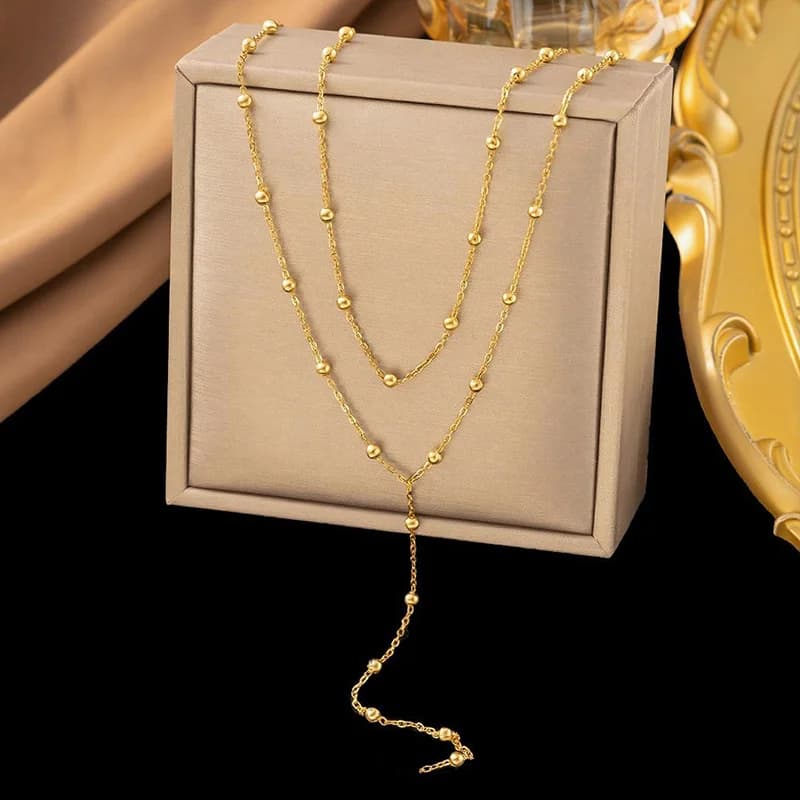Collana a catena grossa color oro