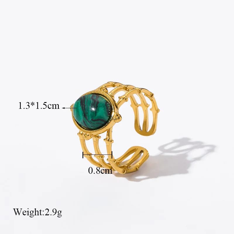 Anello Regolabile Retro in Acciaio Inossidabile da Donna