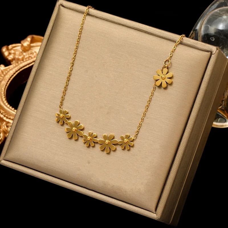 Collana con Ciondolo Cuore Dorato