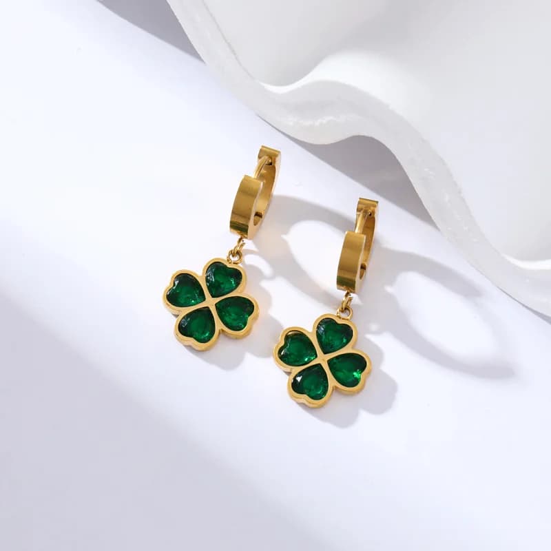 Orecchini Piccoli Fiori, Placcati PVD Oro