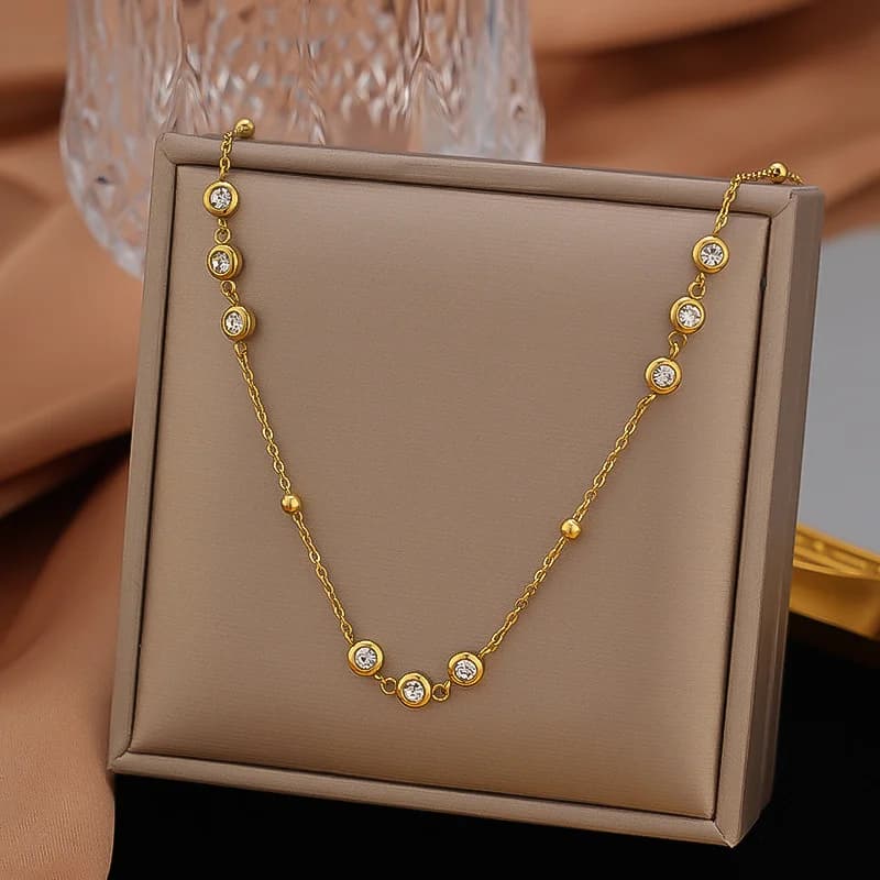 Collana a catena grossa color oro