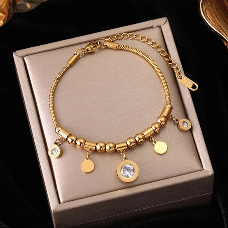 Bracciale con Ciondoli Numeri Romani