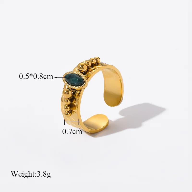 Anello Regolabile Retro in Acciaio Inossidabile da Donna