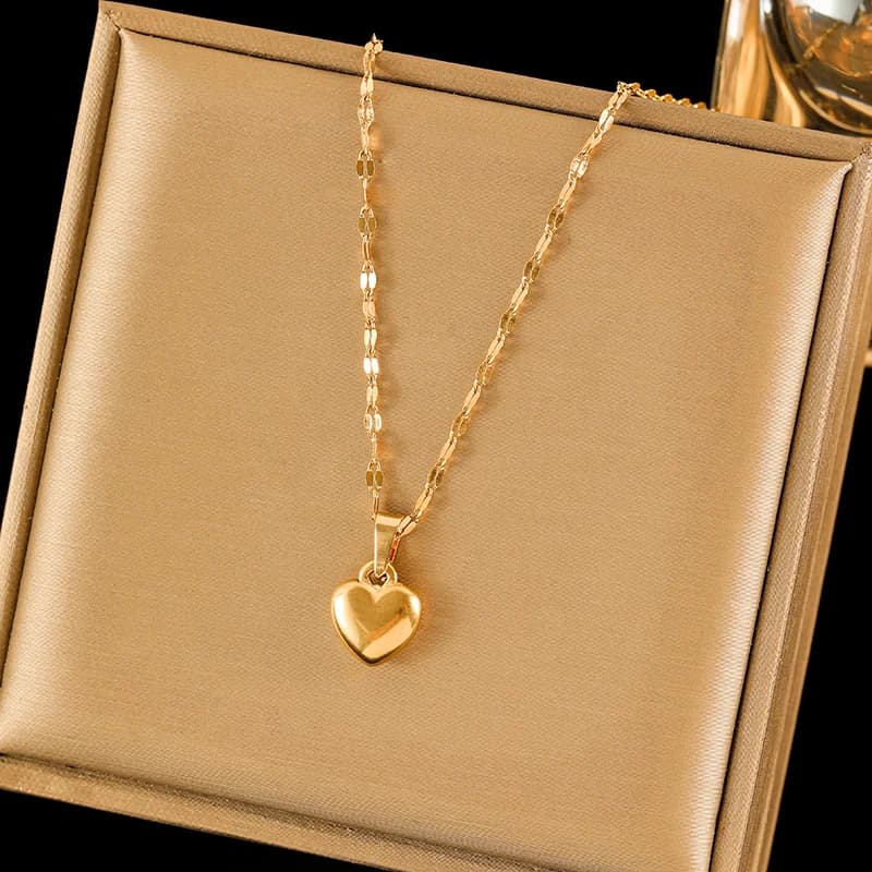 Collana con Pendente a Cuore Dorato