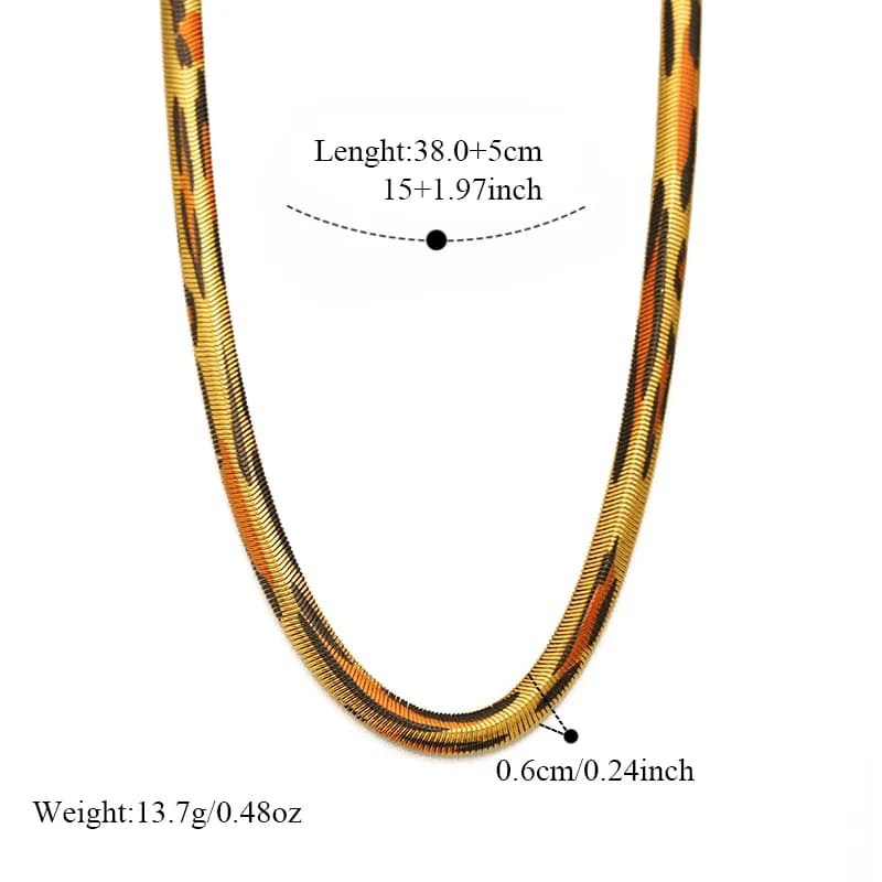 Set Collana e Bracciale Catena Piatka Serpente