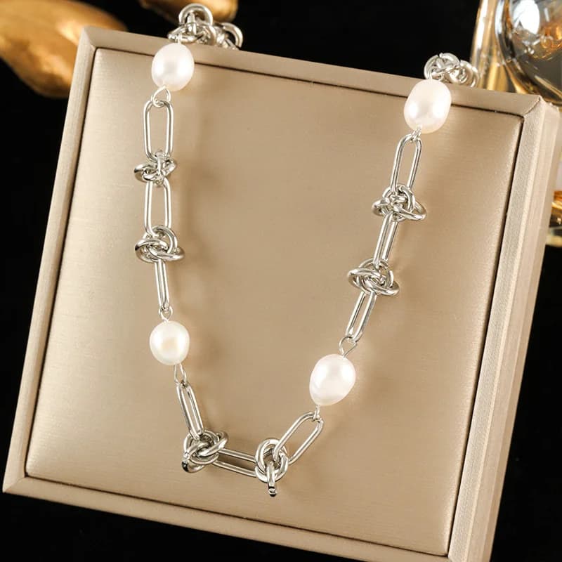 Collana in Acciaio Inossidabile 316L Color Argento