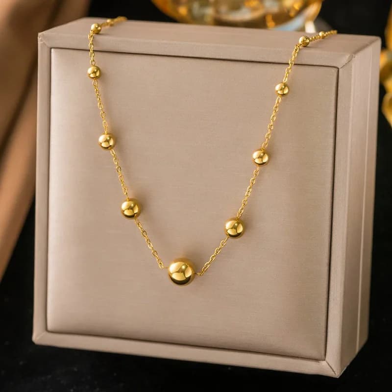 Collana a catena grossa color oro