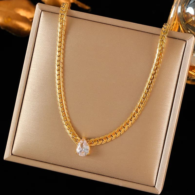 Collana con Ciondolo Cuore Dorato
