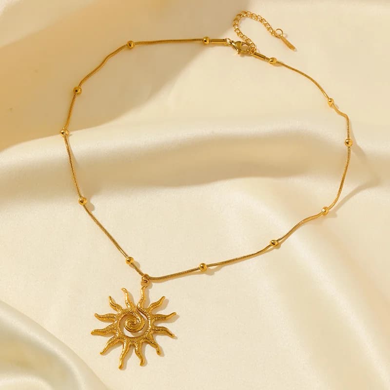 Set Collana e Orecchini Sole Vintage