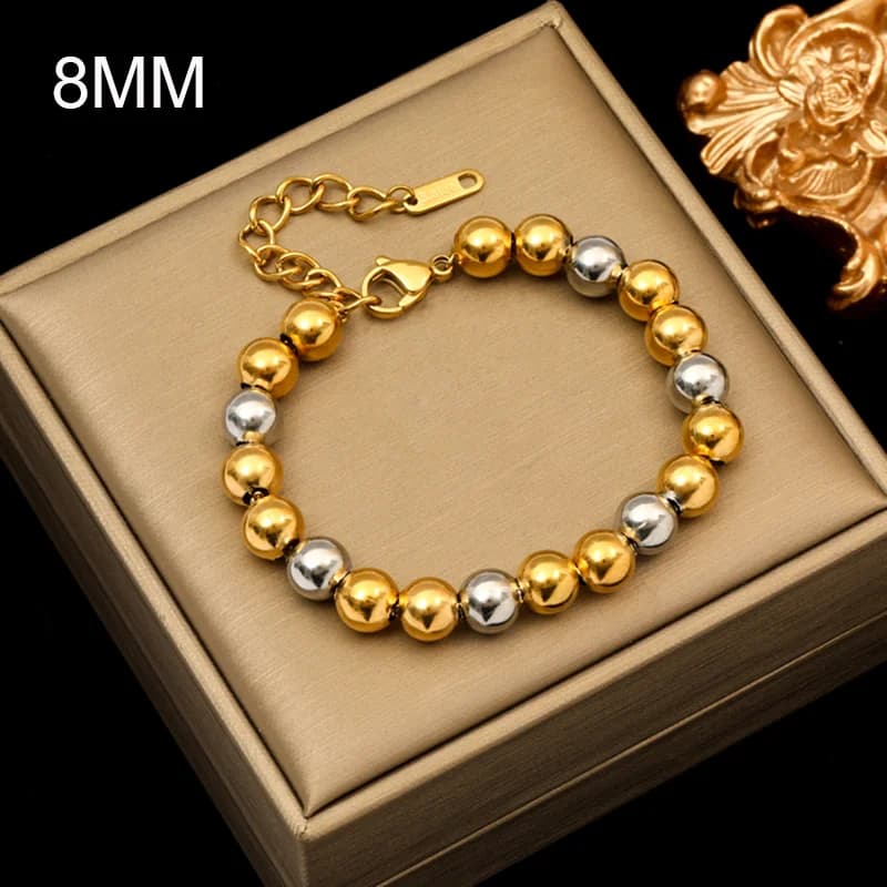 Bracciale a catena con perline