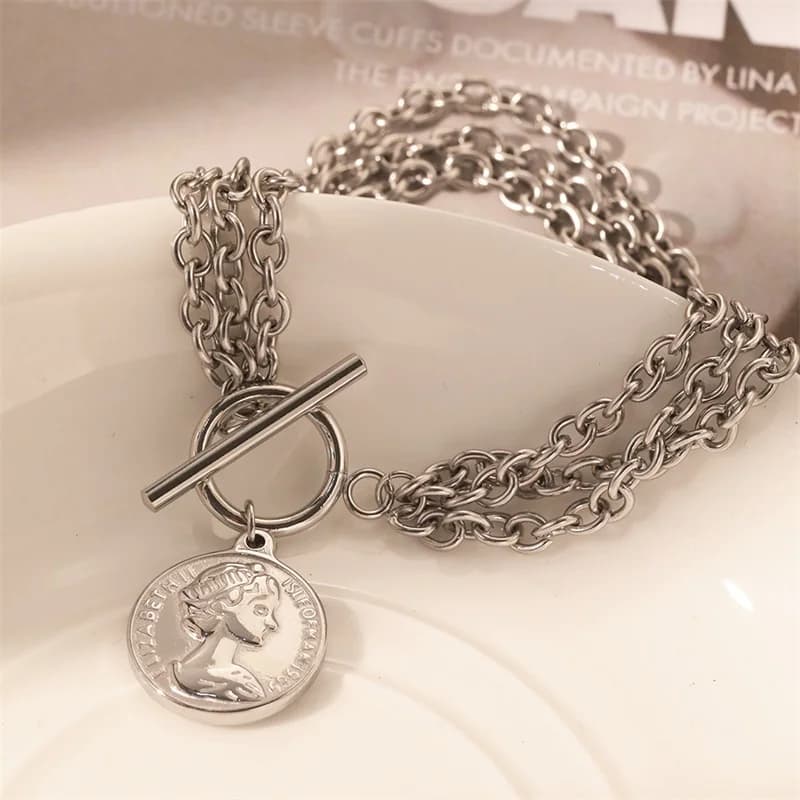 Bangle con Perline a Cuore Color Argento