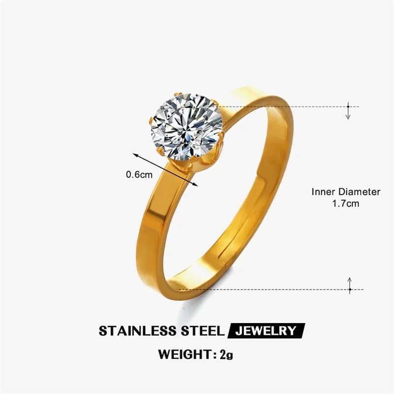 Anello Regolabile Farfalla Zirconia Placcato Oro 18K