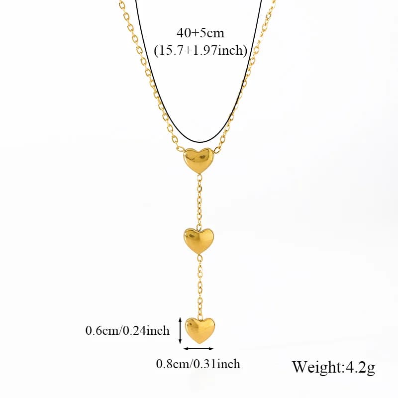 Collana con Ciondolo Cuore Dorato