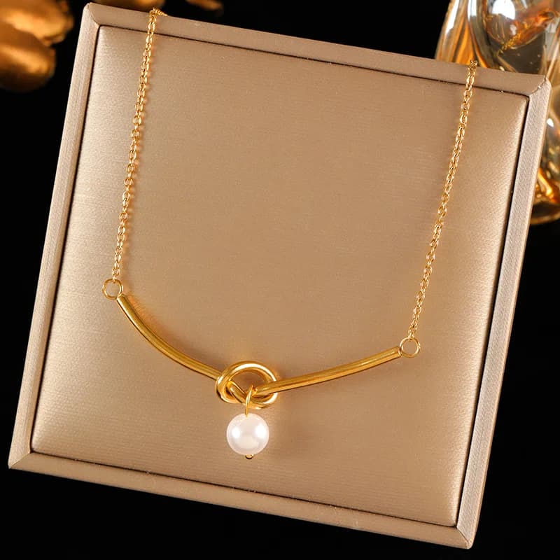 Collana con Ciondolo Cuore Dorato
