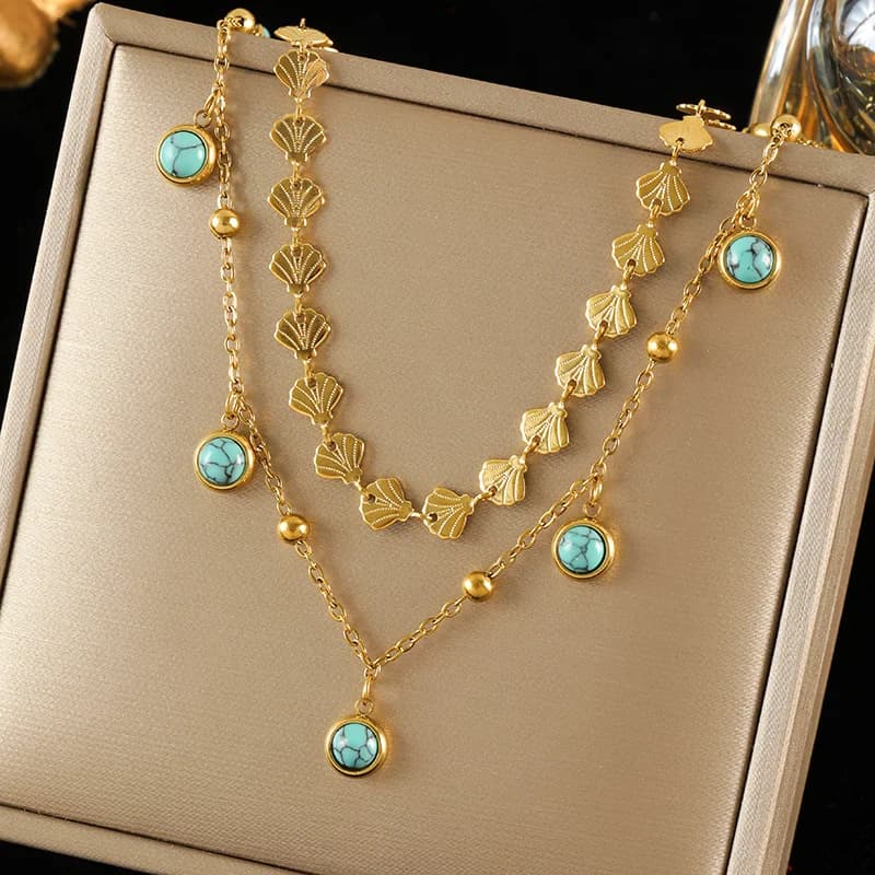 Collana con Pendente Cuore Scintillante in Zirconi