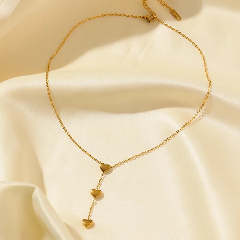 Collana con Ciondolo Cuore Dorato