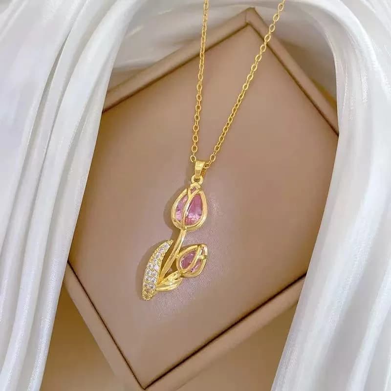 Collana a Colletto con Cuore in Zirconia Cubica Lucida
