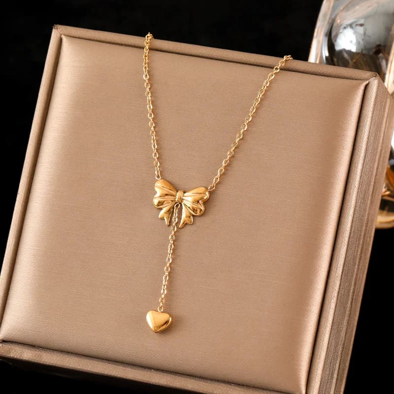 Collana con Ciondolo Cuore Dorato
