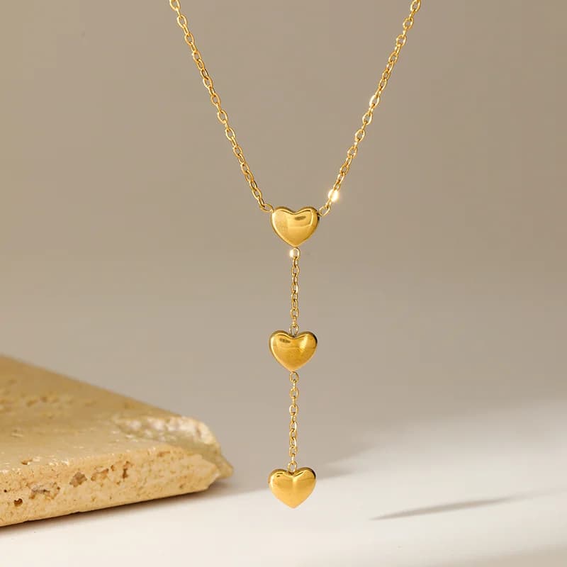 Collana con Ciondolo Cuore Dorato