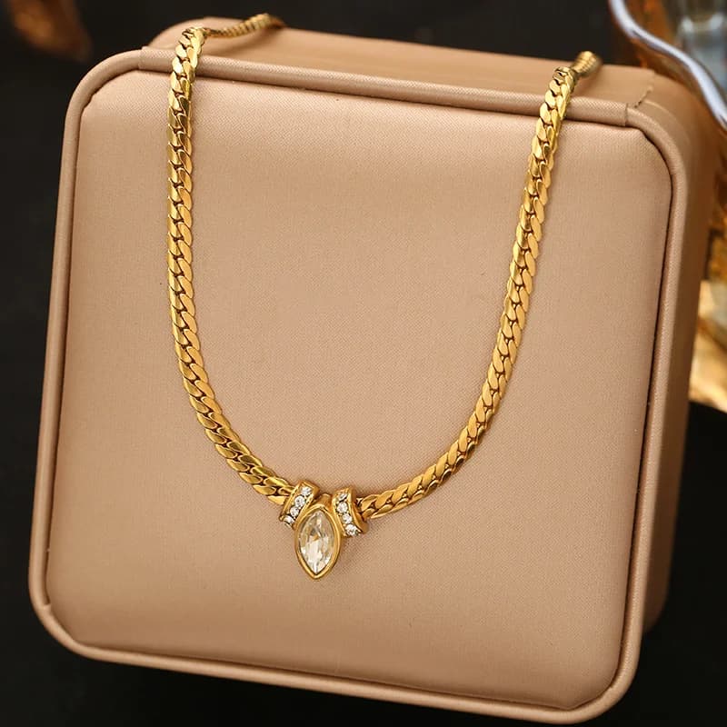 Choker cuore dorato