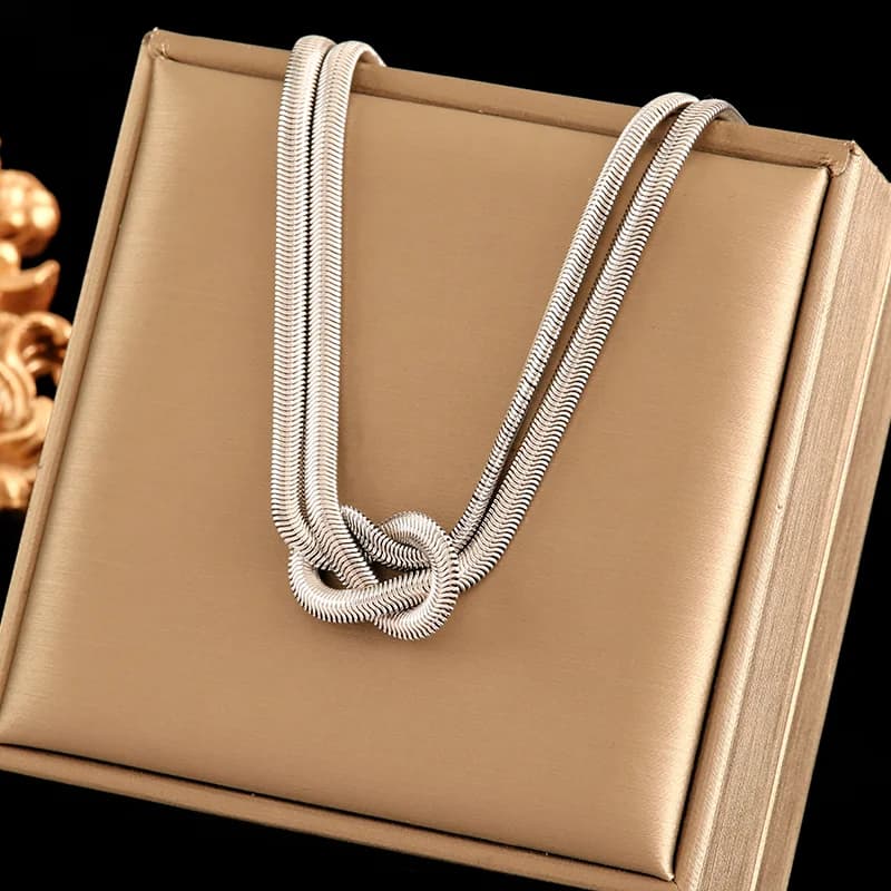 Collana in Acciaio Inossidabile 316L Color Argento