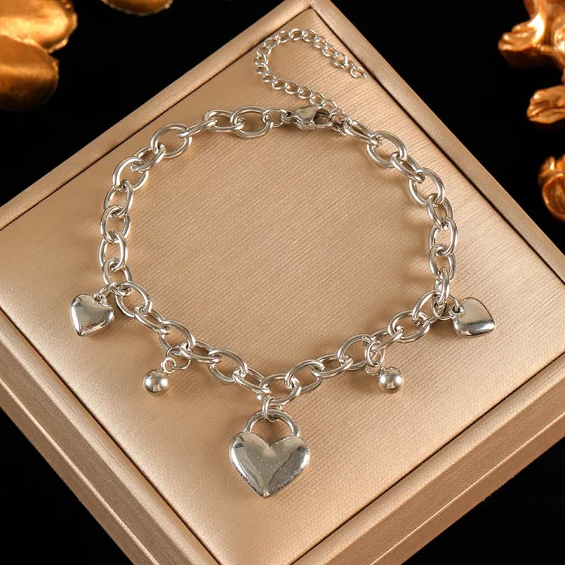 Bracciale a catena con perline