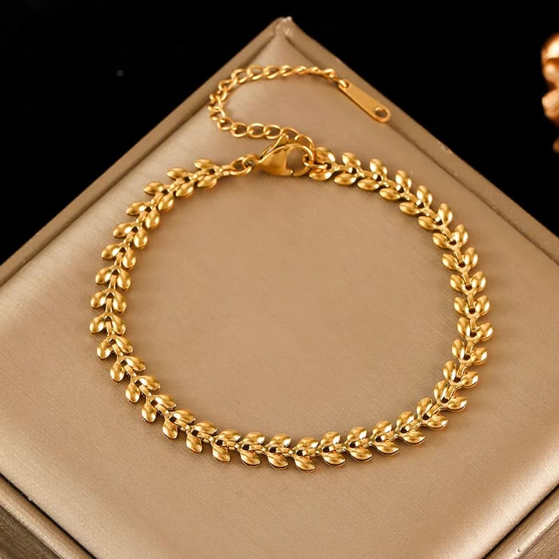 Bracciale Bangle Donna in Catena Metallo Leggero